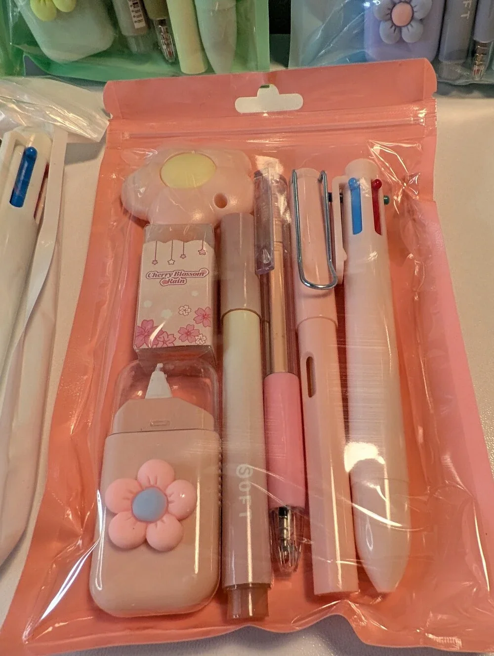 Aesthetic Back to School Stationery Set - Cute Monochromatic Supplies Pack